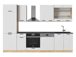 Mueble de cocina blanco casa de campo 300x60x81.6 fame-line