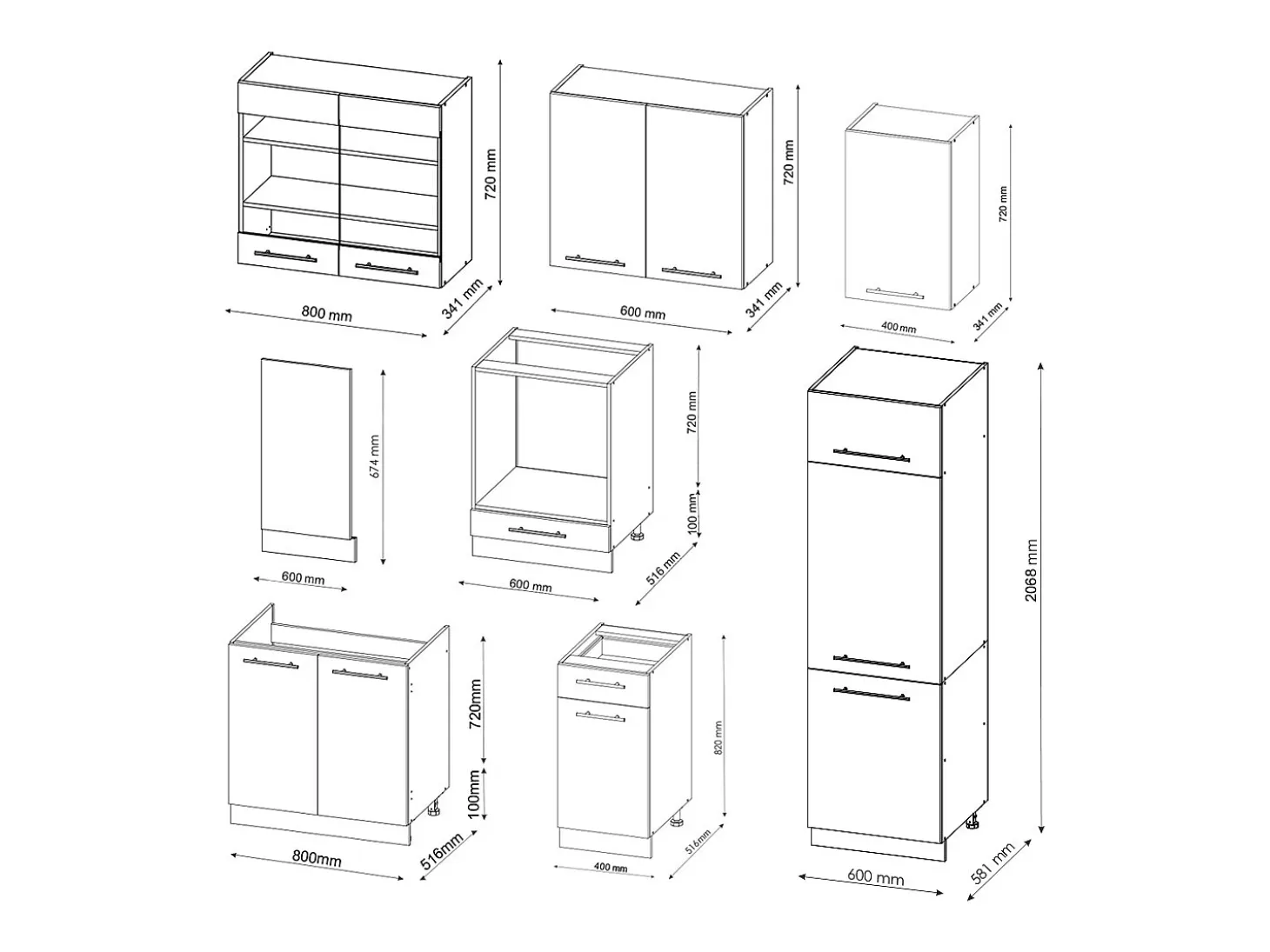 Mueble de cocina burdeos brillo intenso/roble dorado 300x60x81.6 fame-line