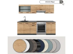 Mueble de cocina cachemira 240x60x81.6 r-line
