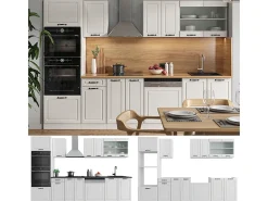 Mueble de cocina casa de campo blanca/blanca 300x60x81.6 r-line