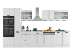 Mueble de cocina casa de campo blanca/blanca 350x60x81.6 r-line