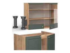 Mueble de cocina green-gold country/gold power roble 200x46x81.6 fame-line