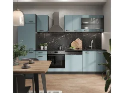 Mueble de cocina gris azulado/antracita 300x60x81.6 r-line