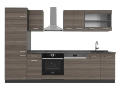 Mueble de cocina gris noble/antracita 300x60x81.6 r-line