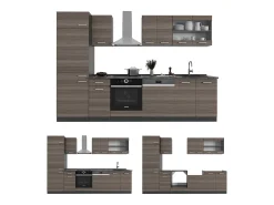 Mueble de cocina gris noble/antracita 300x60x81.6 r-line