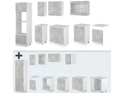 Mueble de cocina hormigón 300x46x81.6 r-line