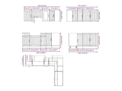Mueble de cocina Kalmar blanco 11 piezas madera contrachapada