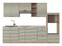 Mueble de cocina panel de roble/roble goldkraft 280x60x81.6 fame-line