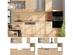 Mueble de cocina roble dorado 300x46x81.6 fame-line