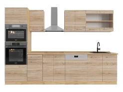 Mueble de cocina roble sonoma/goldkraft 300x46x81.6 r-line