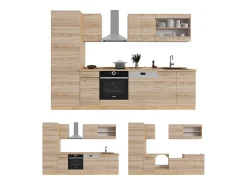 Mueble de cocina roble sonoma/goldkraft 300x46x81.6 r-line