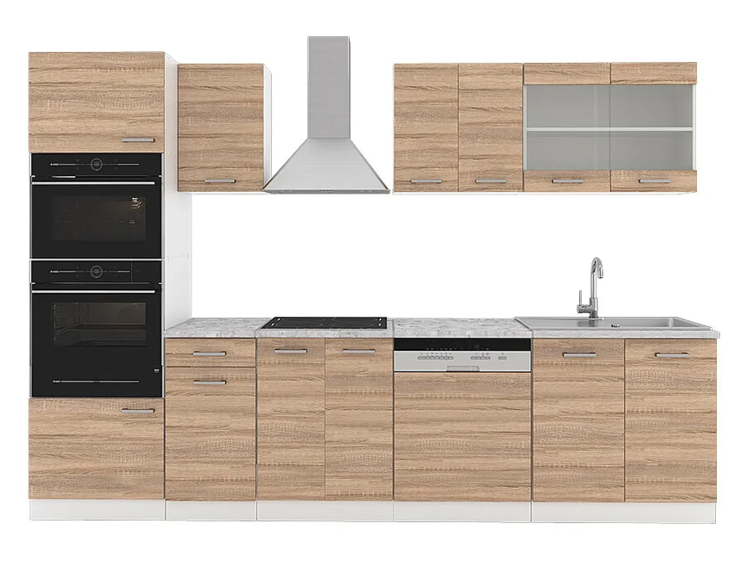 Mueble de cocina sonoma 300x46x81.6 r-line