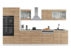 Mueble de cocina sonoma/blanco 350x60x81.6 r-line