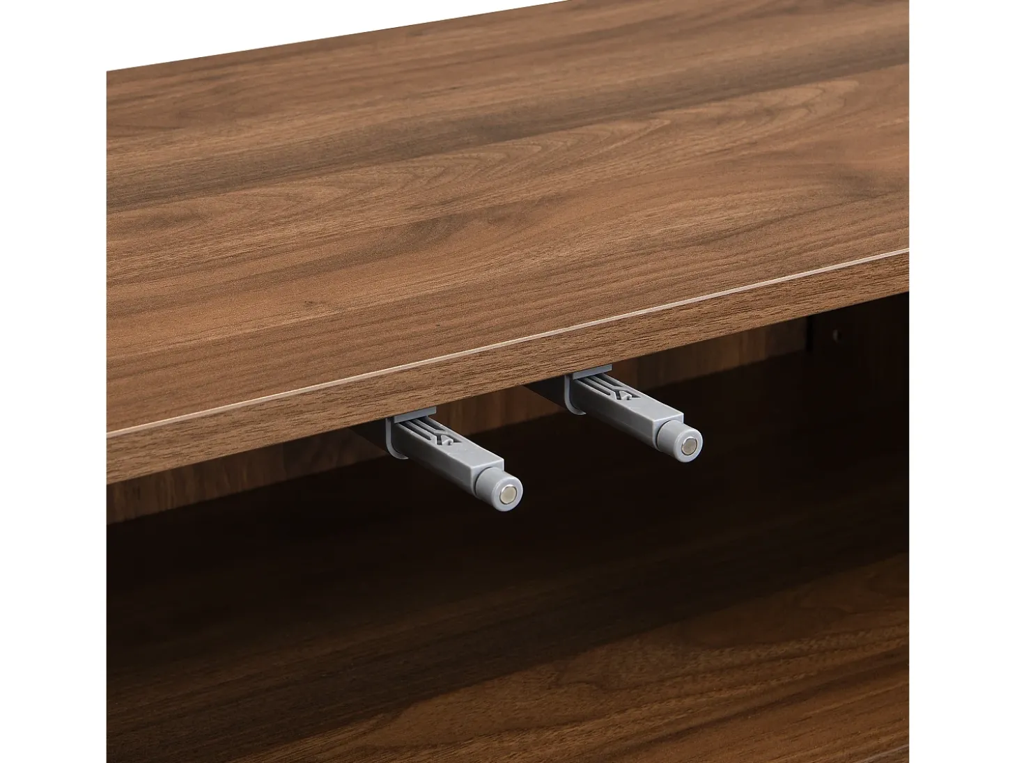 Mueble de comedor en nogal, aparador de tres puertas, multifuncional, 120x35x80 cm, nogal