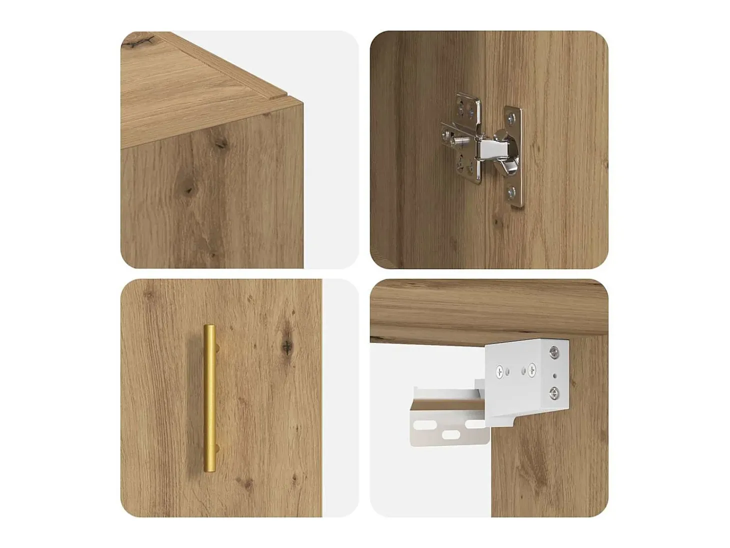 Mueble de pared marrón 69,5 x 34 x 90 cm Madera de ingeniería