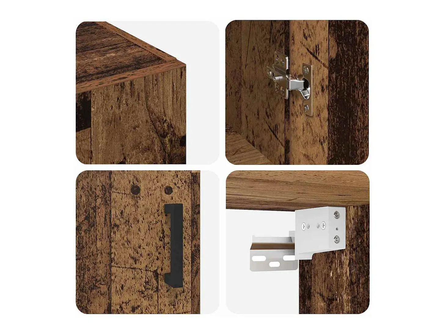 Mueble de pared marrón 69,5 x 34 x 90 cm Madera de ingeniería