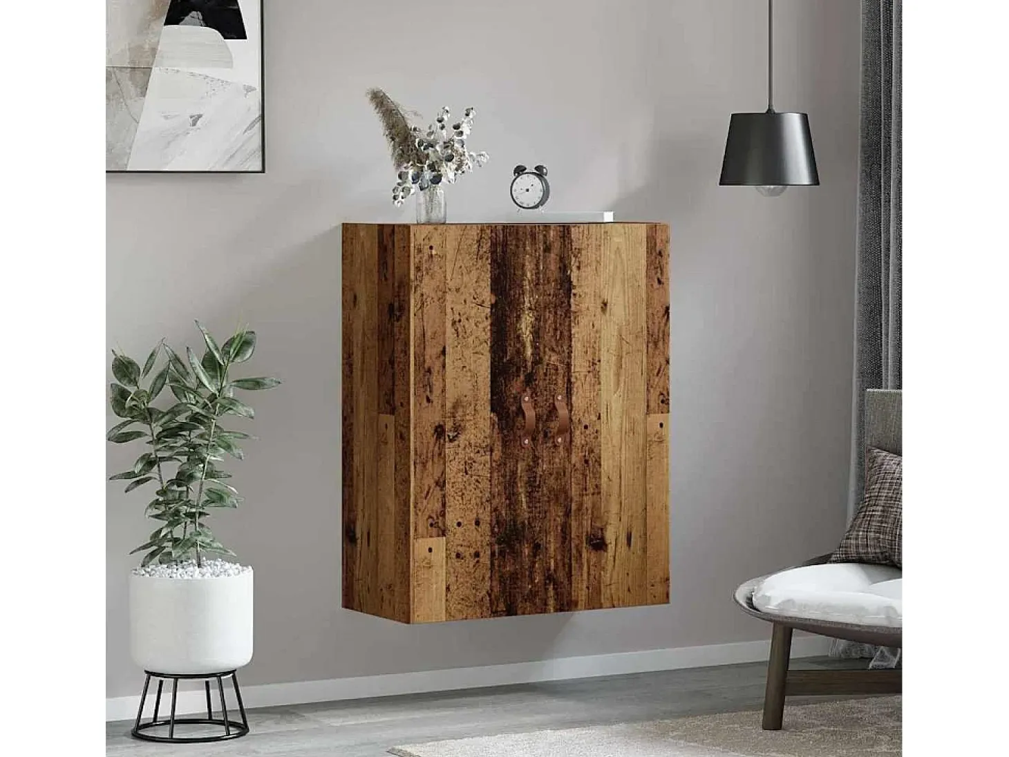 Mueble de pared marrón 69,5 x 34 x 90 cm Madera de ingeniería
