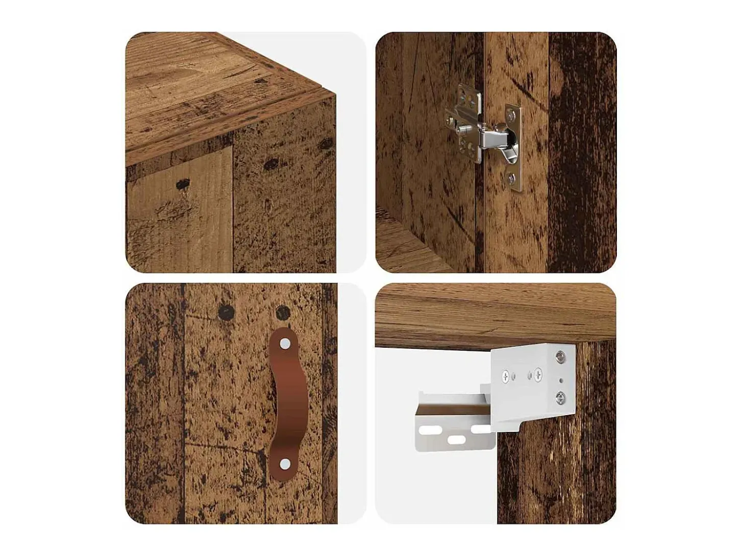 Mueble de pared marrón 69,5 x 34 x 90 cm Madera de ingeniería