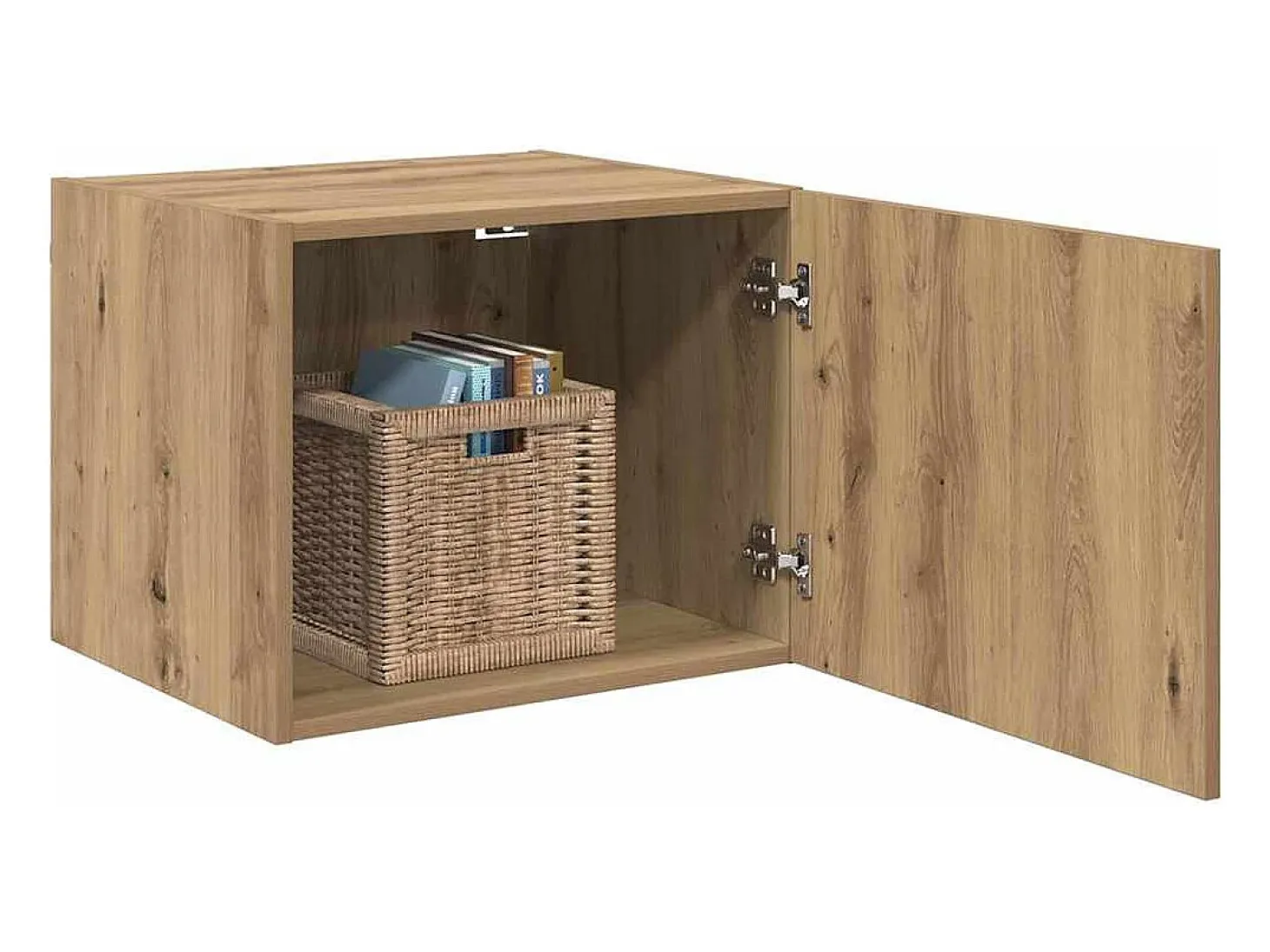 Mueble de pared Montaje a pared con puerta roble artesanal 50 x 42,5 x 40 cm