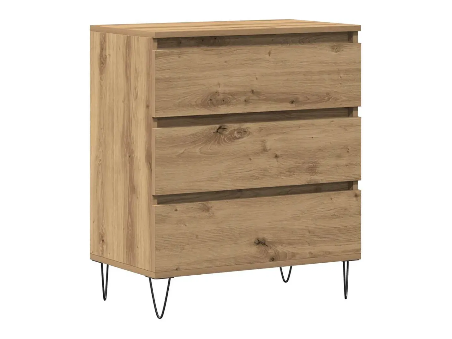 Mueble de TV con cajones Roble Artés 60x35x70 cm Madera de ingeniería