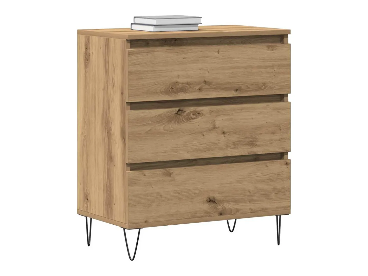 Mueble de TV con cajones Roble Artés 60x35x70 cm Madera de ingeniería
