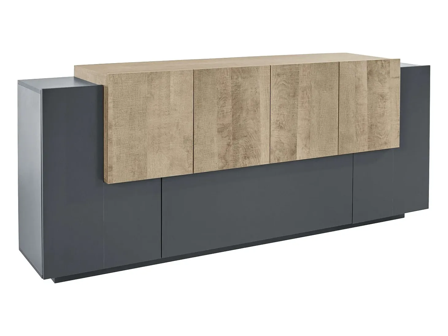 Mueble NEW CORO L 220 x H 86 x P 45 cm gris