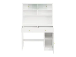 Muebles de cocina - incluye un plan de trabajo - con 2 cajones - estantes ajustables y espacio de almacenamiento abierto - blanco