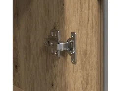 Muebles de pared de 2 piezas en roble artesano 69,5 x 34 x 90 cm en madera técnica.