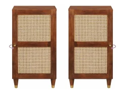 Muebles y estantes de almacenamiento de medios marrones