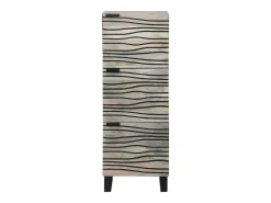 Muebles y estantes para almacenamiento de medios en blanco y negro