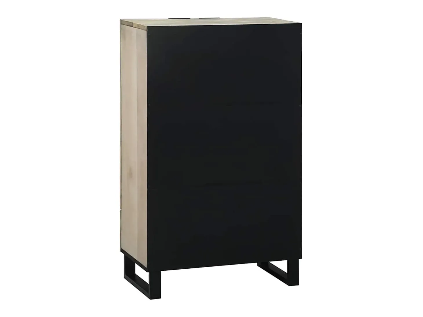 Muebles y estantes para almacenamiento de medios en blanco y negro