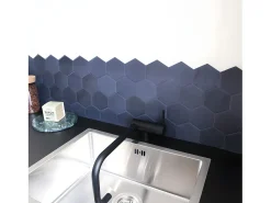 New Oslo mezclador para fregadero abatible negro Essebagno