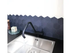 New Oslo mezclador para fregadero abatible negro Essebagno