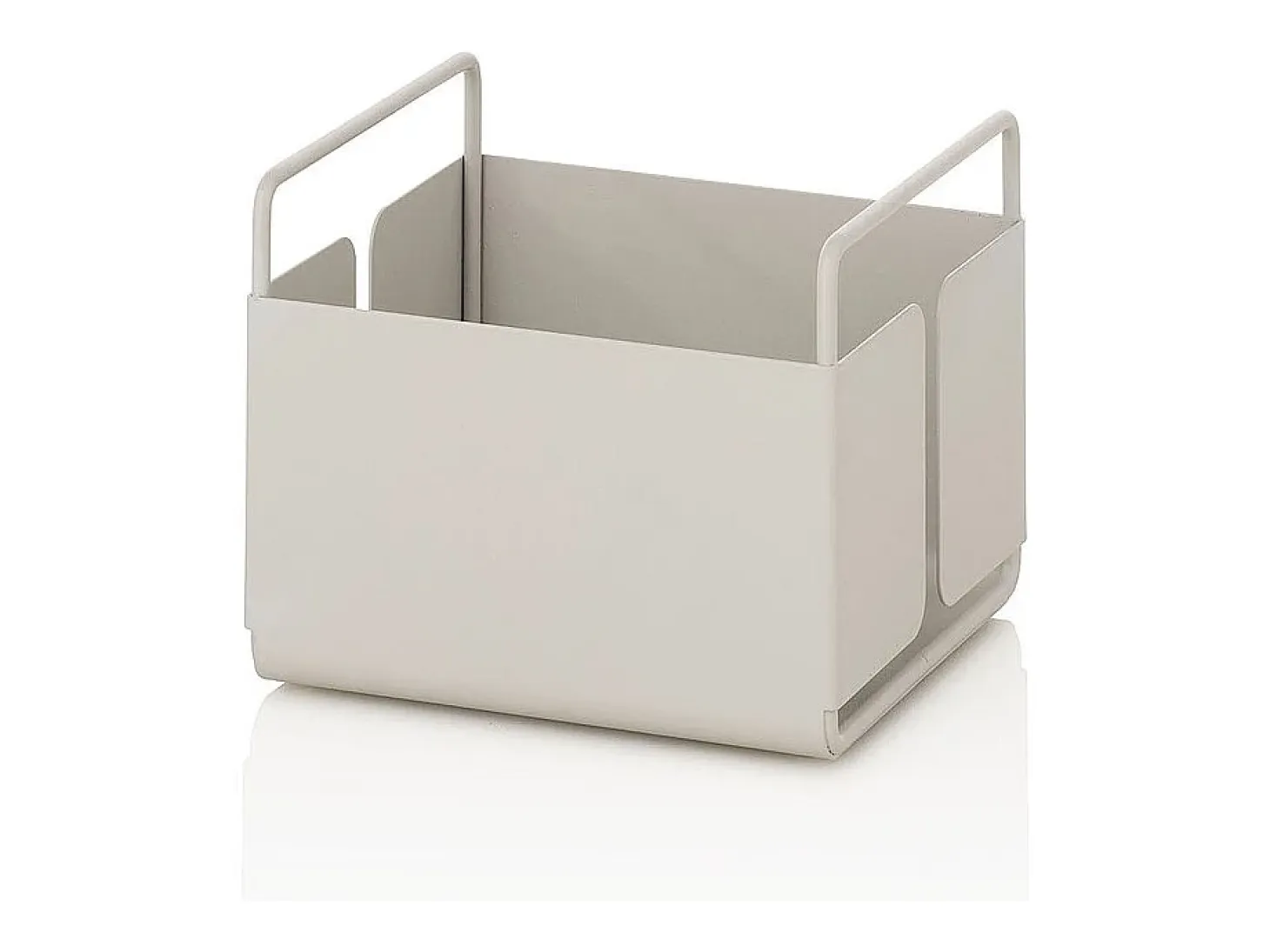 Organizador de metal blanco para mesa de cocina y baño Kyo