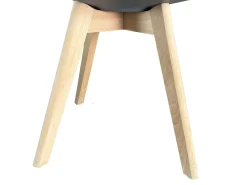 Pack 2 Sillas Bristo Gris Madera Haya 84x48x54 cm Salón Comedor