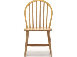 Pack 2 sillas Clarck Color Roble, Madera Maciza, 48 x 48 x 92 cm