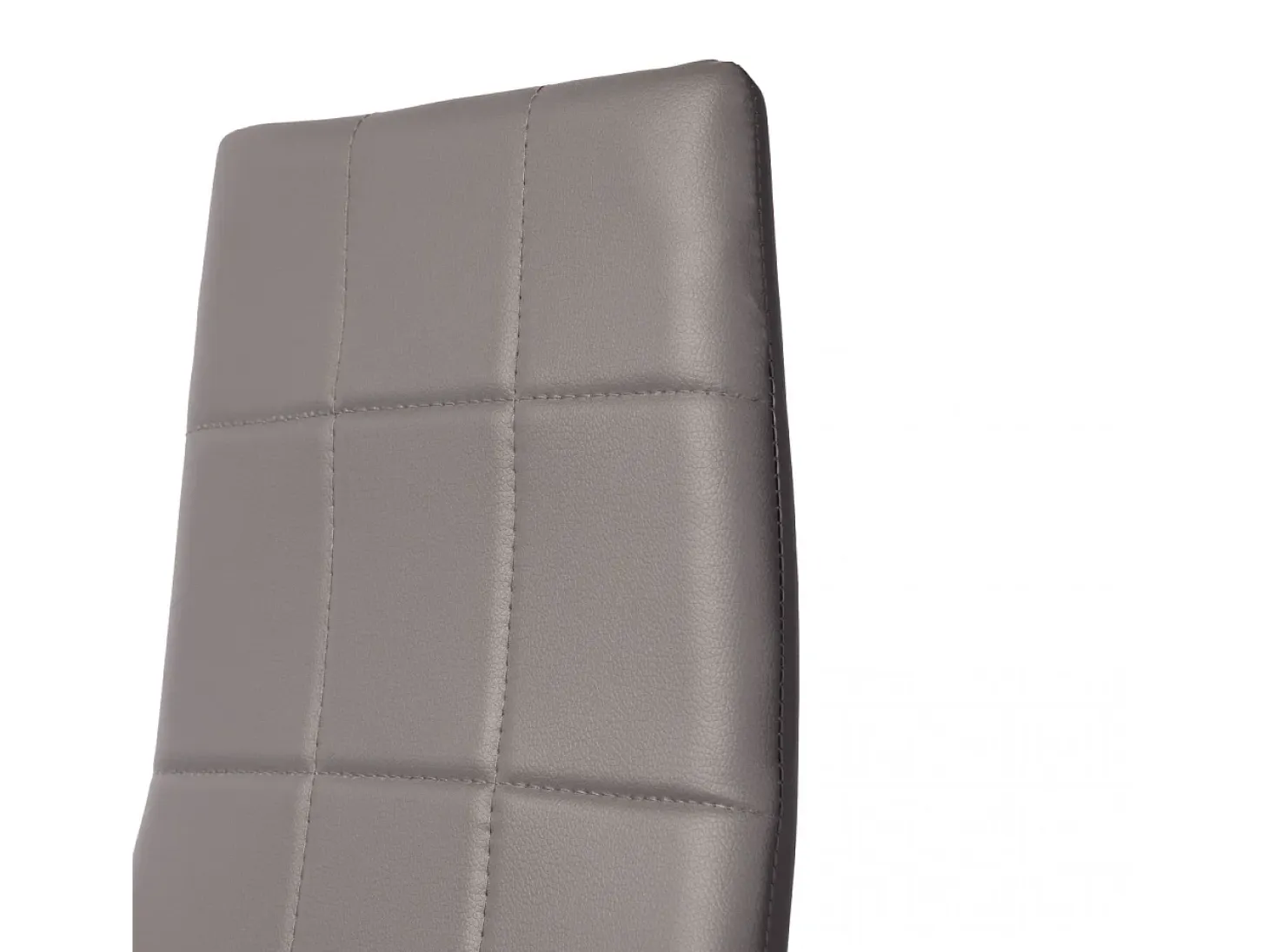 Pack 4 sillas comedor Laia símil piel gris 98x43x44 cm Adec