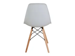 Pack 4 Sillas Comedor nórdicas Vintage Blanco Patas Haya 83x51x47 cm