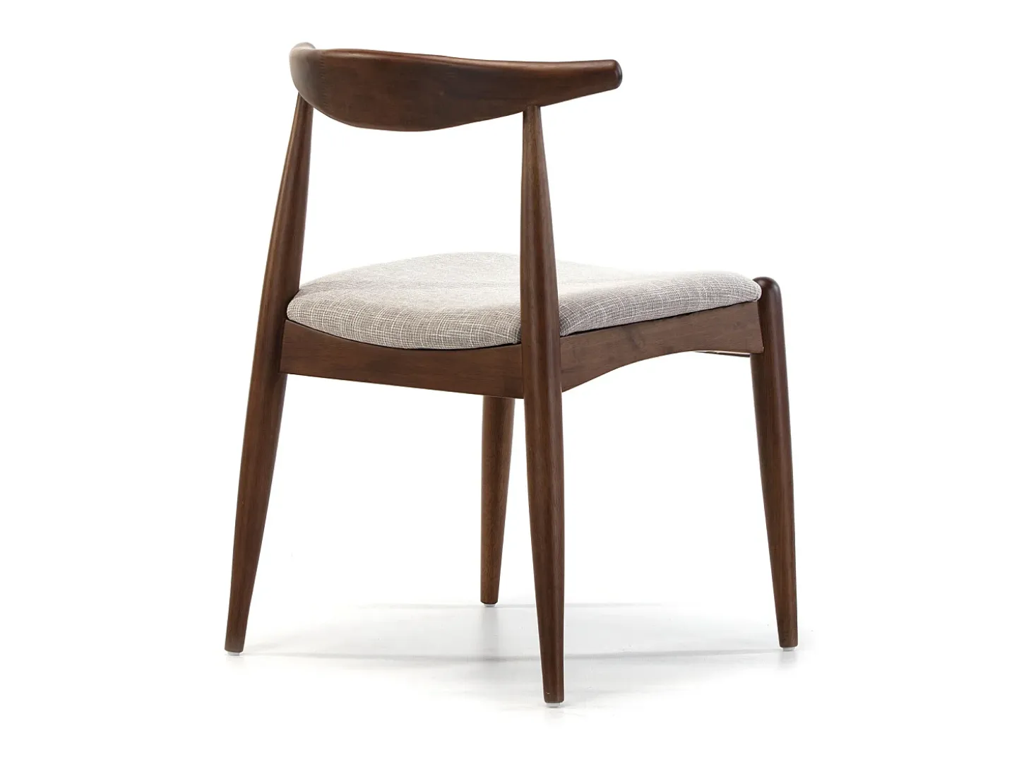 Pack 2 sillas Corzo Color Nogal, Madera Maciza, 52,5 x 50 x 74,5 cm