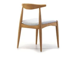 Pack 2 sillas Corzo Color Roble, Madera Maciza, 52,5 x 50 x 74,5 cm