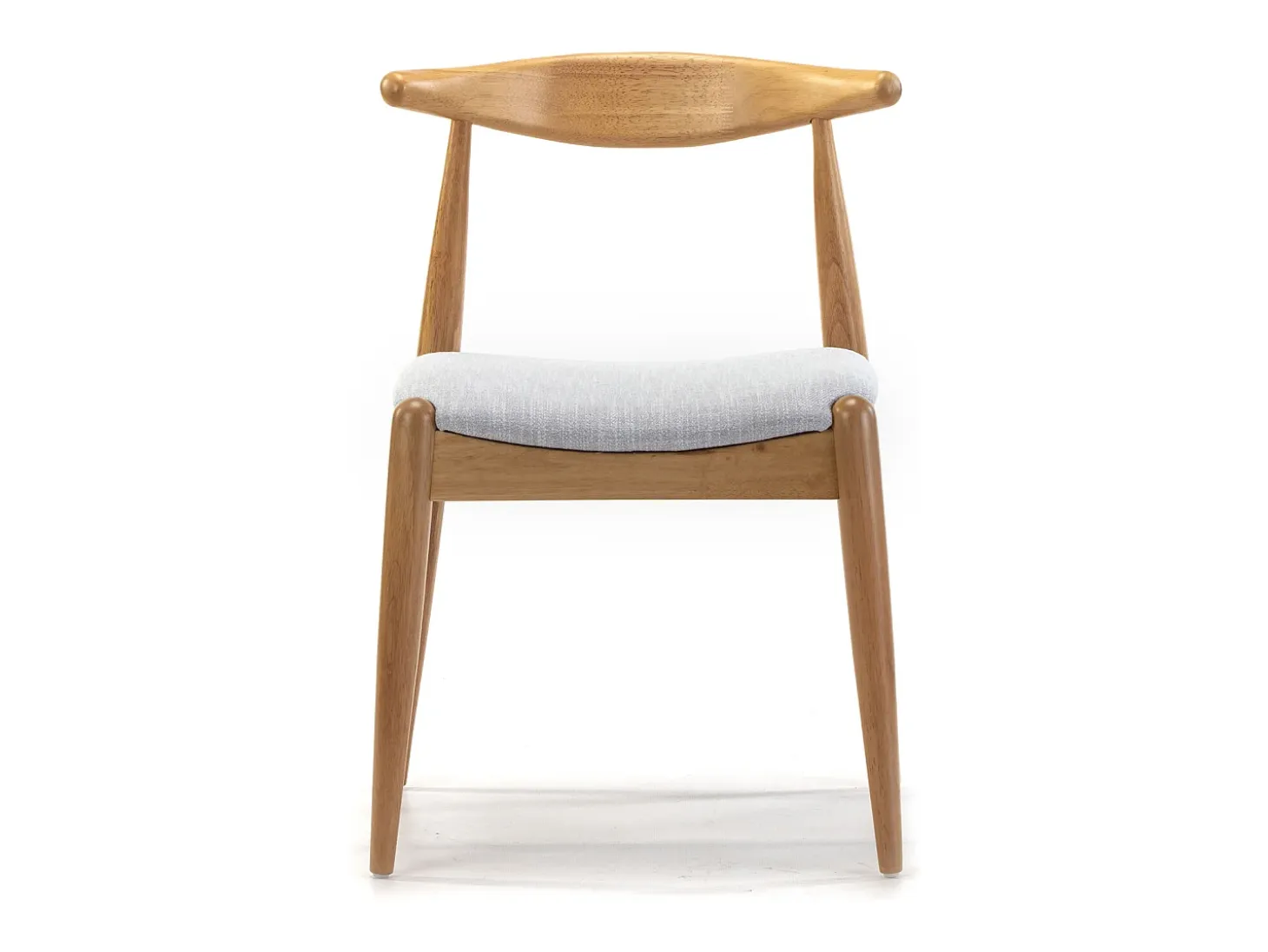 Pack 2 sillas Corzo Color Roble, Madera Maciza, 52,5 x 50 x 74,5 cm