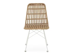 Pack 2 sillas de comedor o jardín Aitana Ratan/Blanco