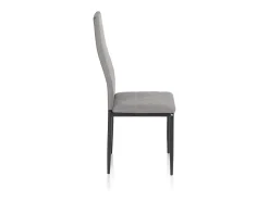 Pack 6 sillas de comedor Yuri Gris Oscuro - Negro