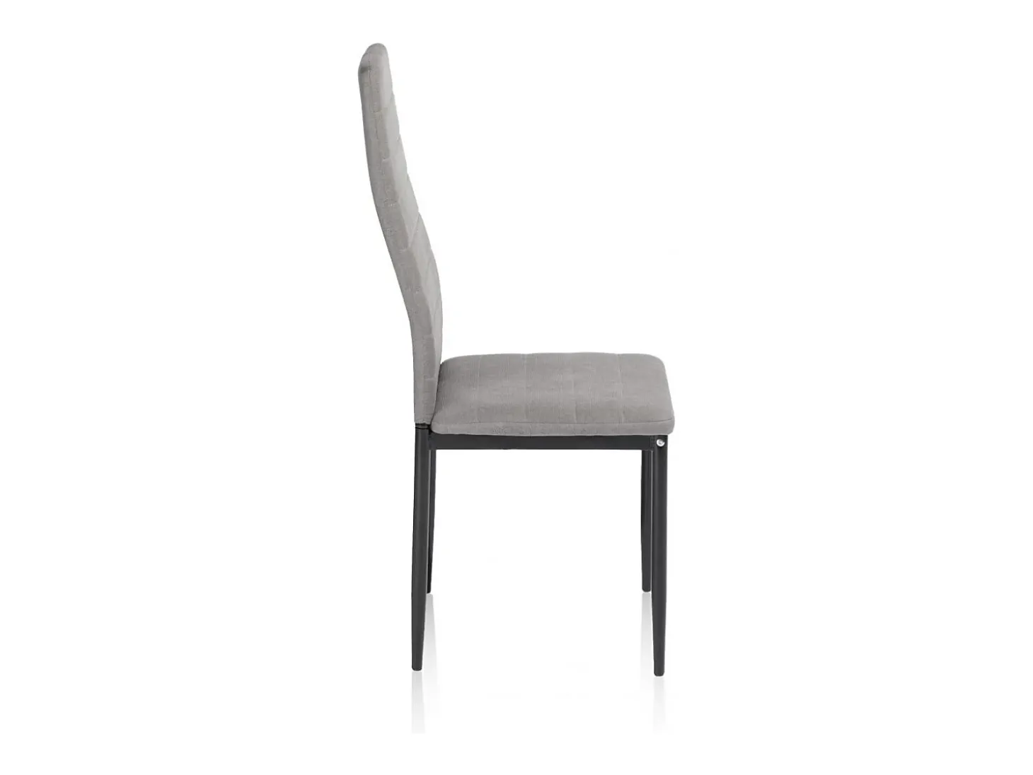 Pack 6 sillas de comedor Yuri Gris Oscuro - Negro