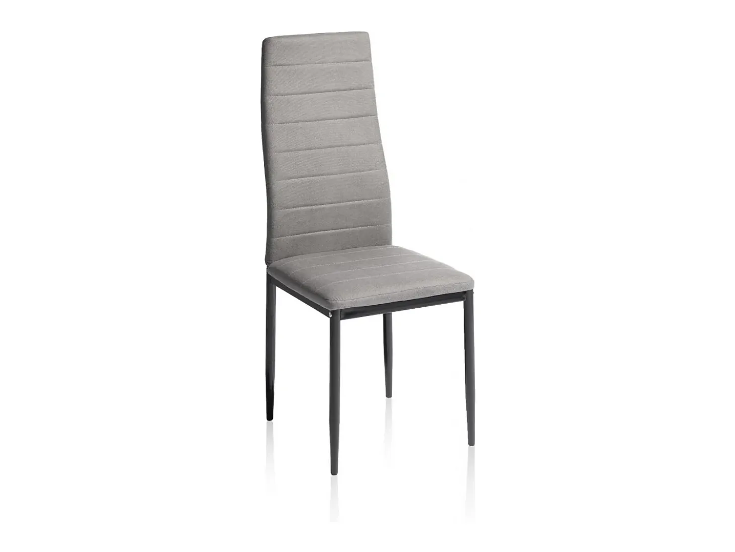Pack 6 sillas de comedor Yuri Gris Oscuro - Negro