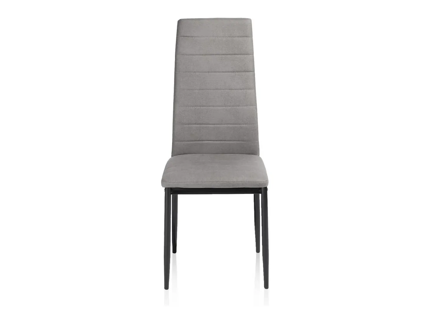 Pack 6 sillas de comedor Yuri Gris Oscuro - Negro