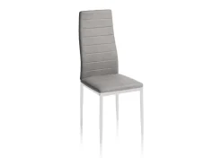 Pack 6 sillas de comedor Yuri Gris oscuro–Blanco