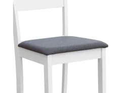 Pack 2 sillas Lita cocina en colores blanco y gris de melamina