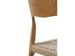 Pack 4 sillas madera de fresno con asiento trenzado