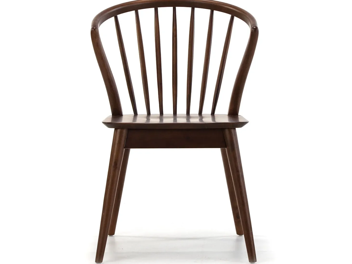 Pack 2 sillas Mura Color Nogal, Madera Maciza, 55 x 58,5 x 84 cm